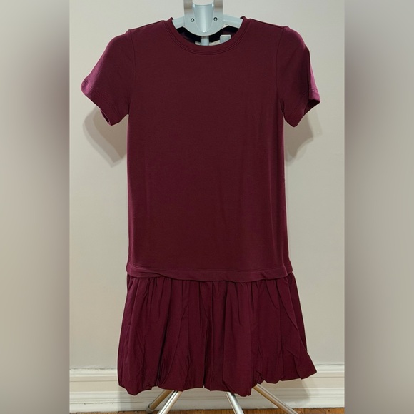 LOFT Burgundy Drop-Waist Dress – Size XS-Never Worn - Picture 2 of 8